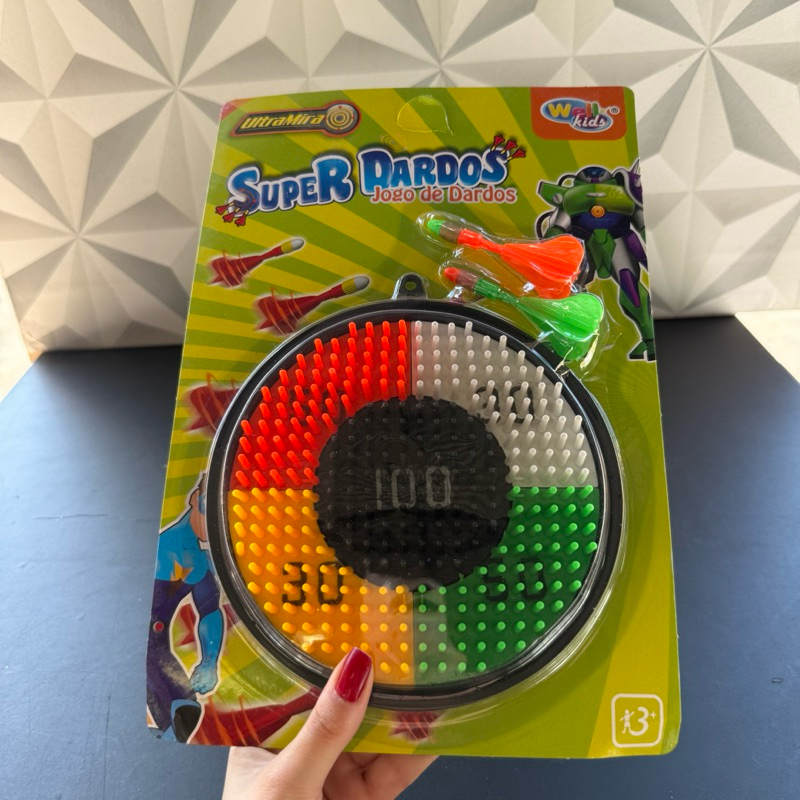 Super dardo infantil de brinquedo de plástico com marcação e lançadores ...