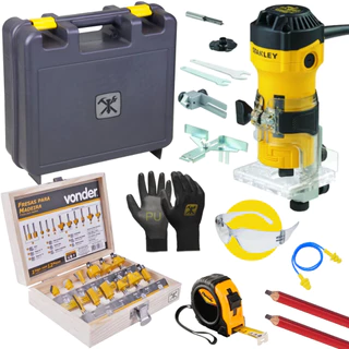 Tupia Manual Laminadora Com Pinça 6mm E 1/4 550w St55 Stanley em Oferta na Shopee