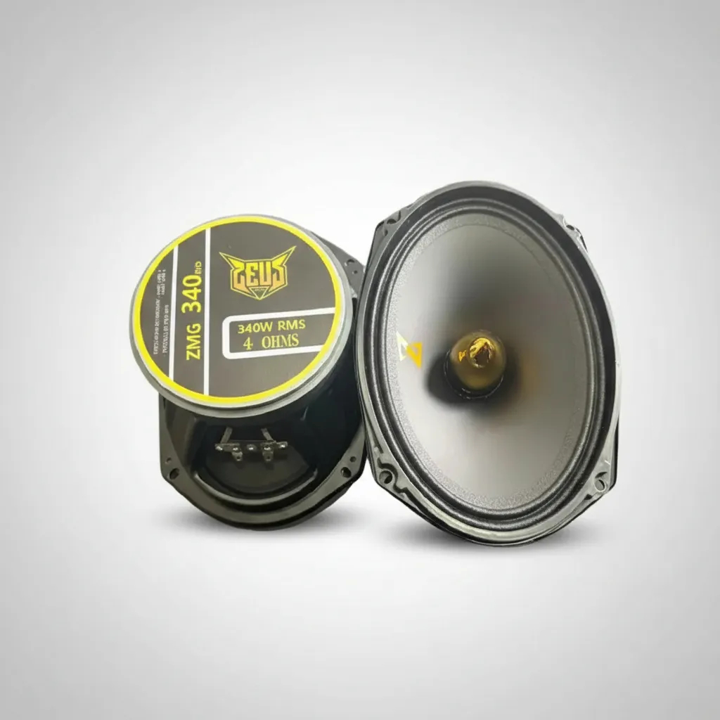 Super Alto Falante Zeus Audio 6x9 680 Rms Lançamento Dourado