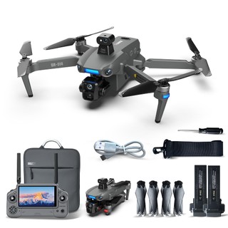 Drone 4K Profissional com GPS, Câmera 3 Eixos, 6Km FPV, Evita Obstáculos, 2 Baterias em Oferta na Shopee