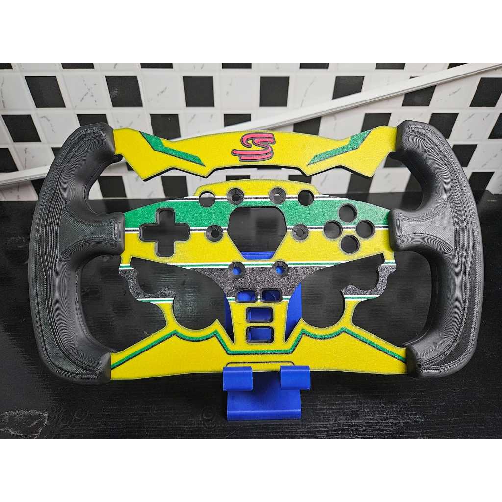Mod de Volante Moza ES - Logo Ayrton Senna