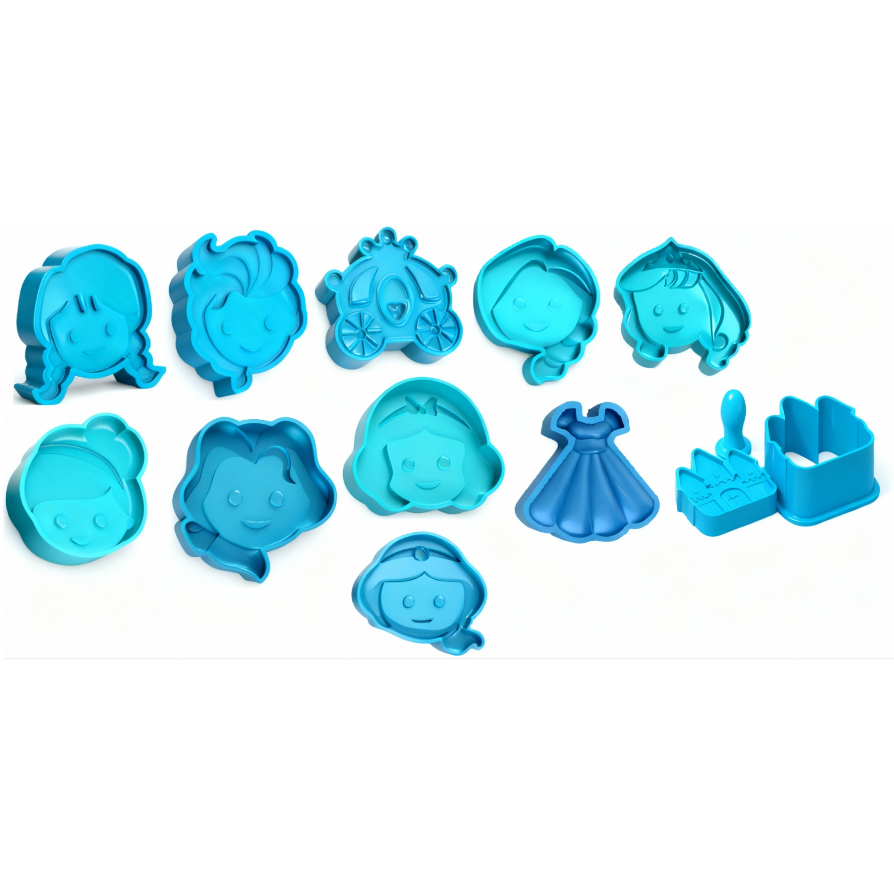 Ejetor Doce Brigadeiro Princesas Cute Vestido Carrruagem Castelo 11 modelos e Olhinhos