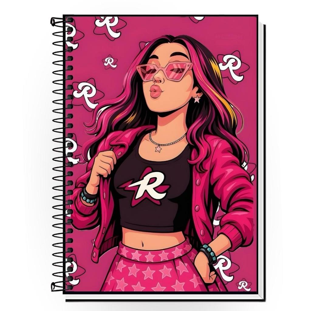 Caderno Emily Vick Rosas Premium | Capa Dura HD | 1 a 20 Matérias ...