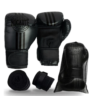 Luva De Boxe Muay Thai Kickboxing Treino Sparring+brinde