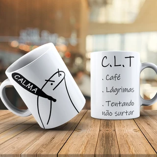 Caneca C.L.T Humor Engraçada para Trabalho | Presente Criativo para Amigo e Colega