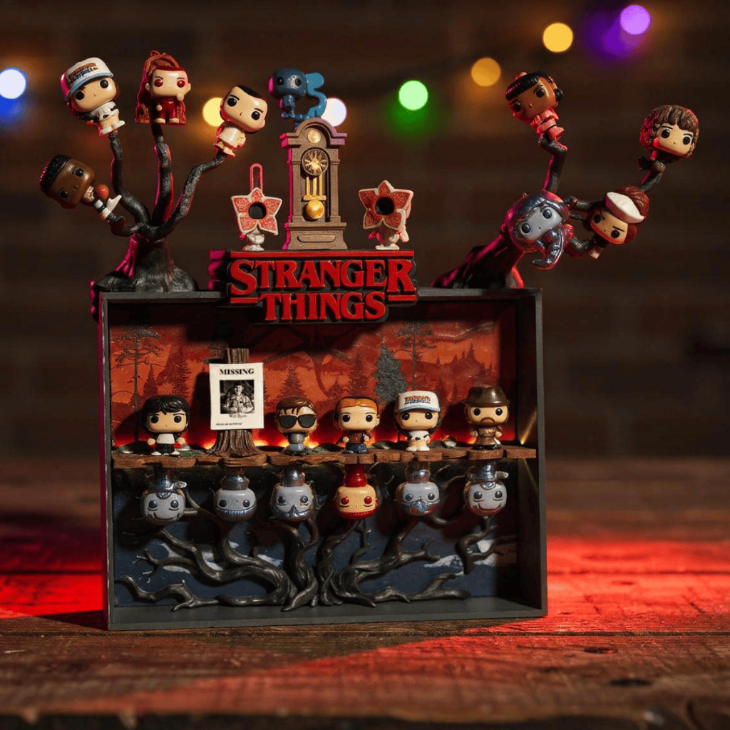 Prateleira Expositor Stranger Things com LED – Display para