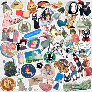 Kit 45 Adesivos Studio Ghibli – Stickers em Vinil Prova D’Água | Papelaria Notebook Kindle Scrapbook