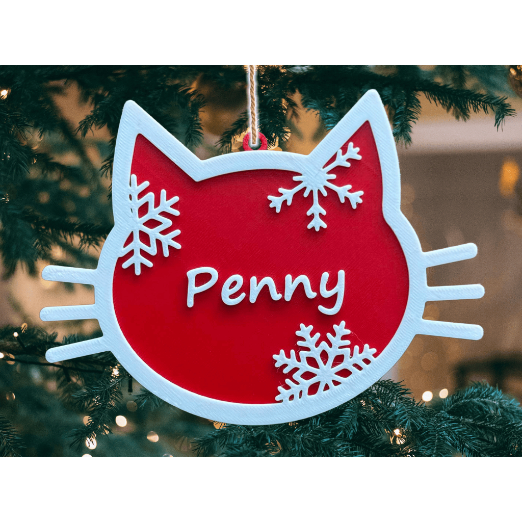 Enfeite Natalino Gato Pet Personalizado