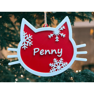 Enfeite Natalino Gato Pet Personalizado