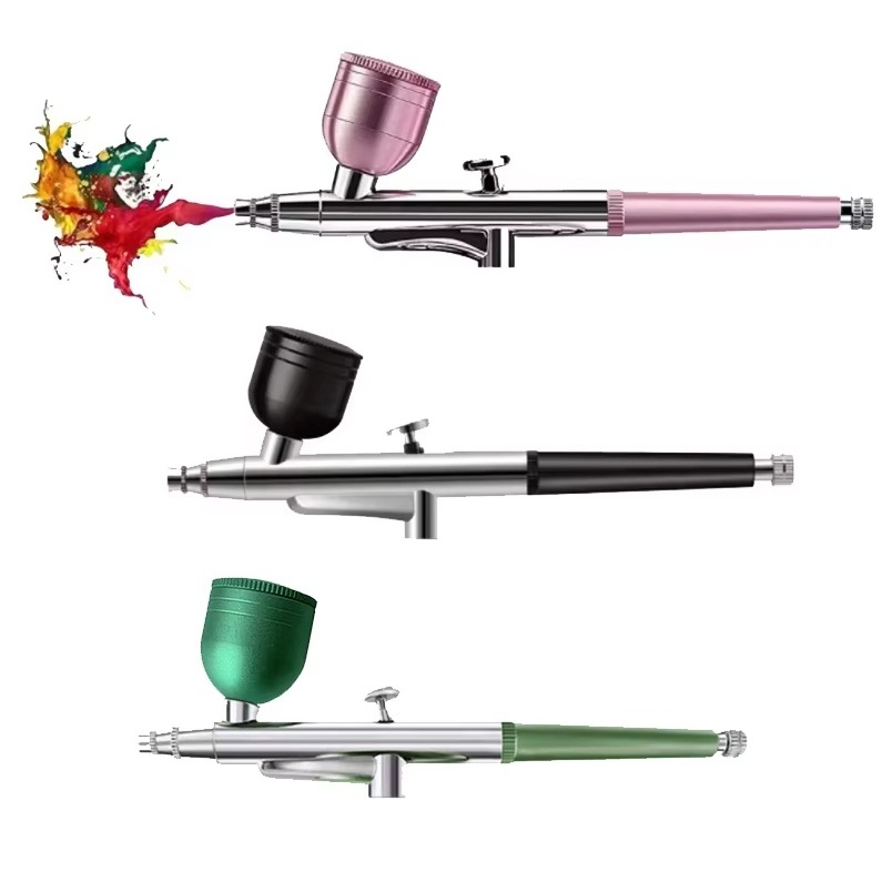 Pistola Caneta Aerografo Pulverização Bico de Pintura 0.3mm