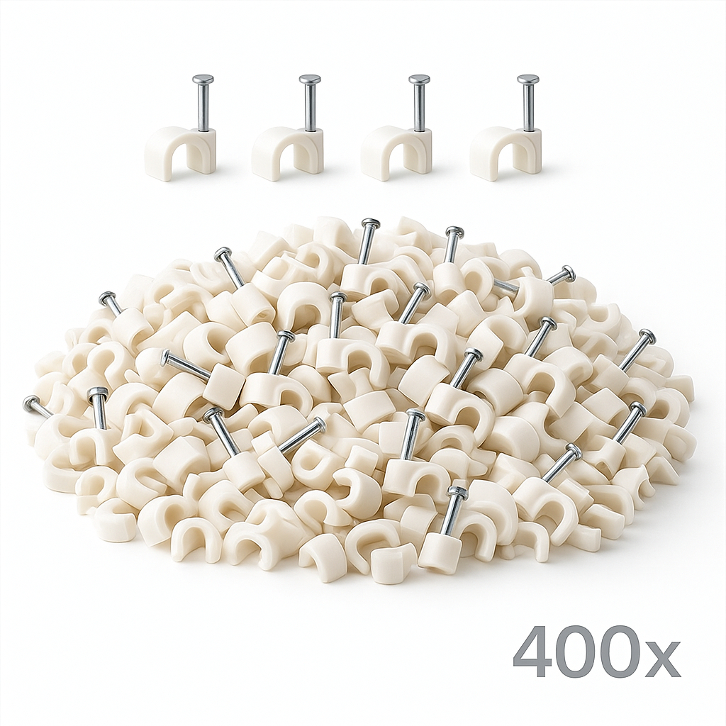 Kit 400 Fixador de fios e cabos 10mm Cabos de Rede, Elétricos, Cabo ...