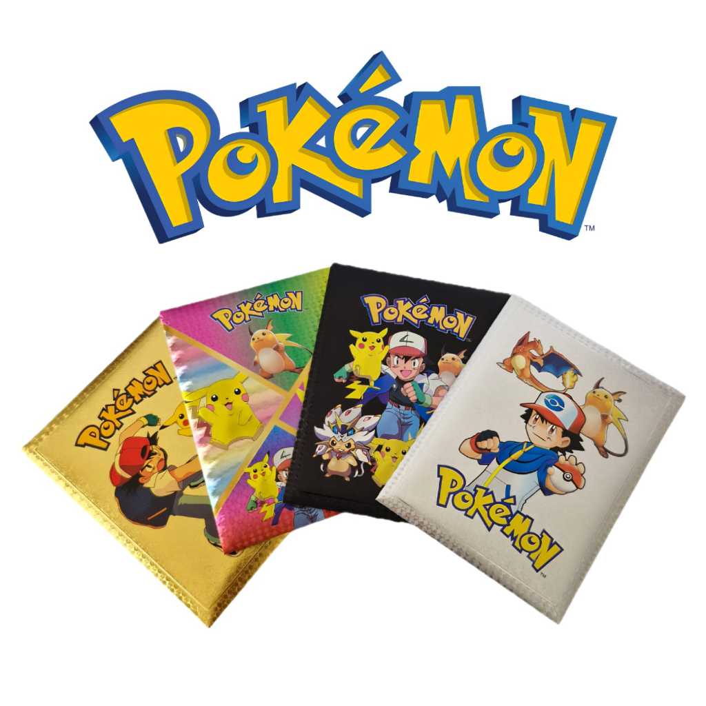 Kit Envelope 10 Cartas Pokémon Impermeáveis | 4 Cores: Dourada, Prata ...