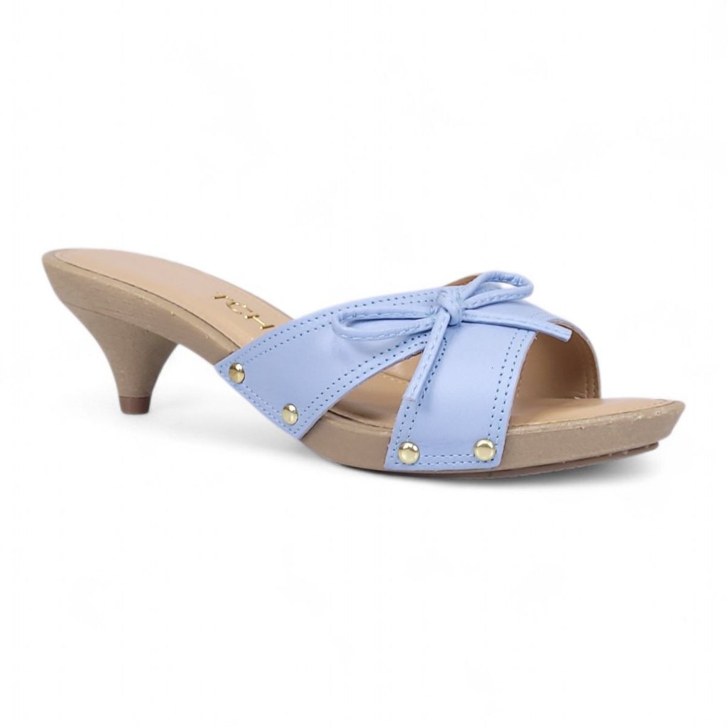 Tamanco Tchocco Salto Baixo Detalhe Laço | Shopee Brasil