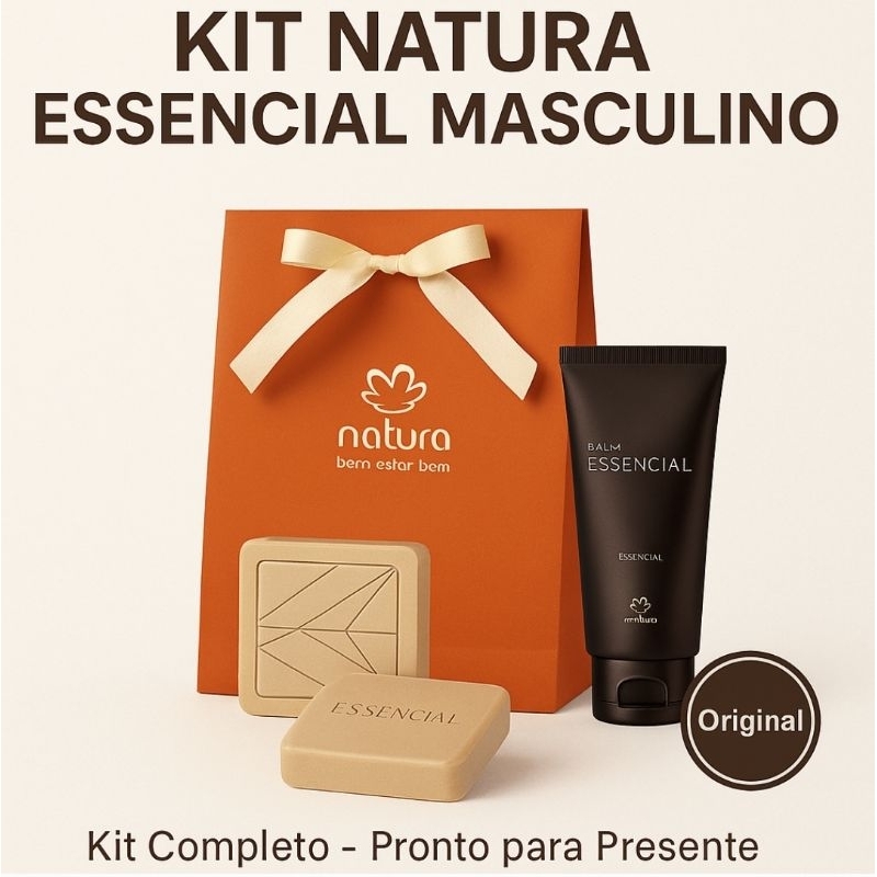 Kit Presente Natura Essencial Masculino – Balm Pós-Barba + 2 Sabonetes ...