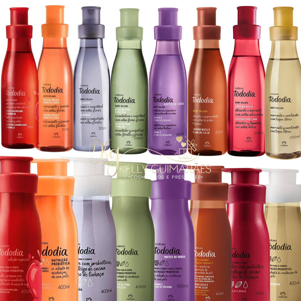 Natura Tododia ボディクリーム＆ボディスプラッシュセット Kit Natura Tododia – Hidratante + Body Splash (Várias Fragrâncias