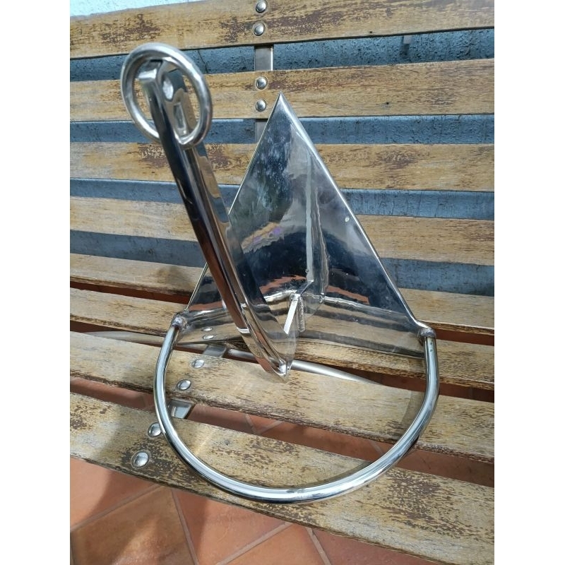Âncora rocna inox para mar, rio 7,5kg | Shopee Brasil