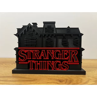 Decoração Stranger Things em 3D – Casa Estilo Hawkins | Enfeite Geek em PLA | Display Nerd Impressão 3D