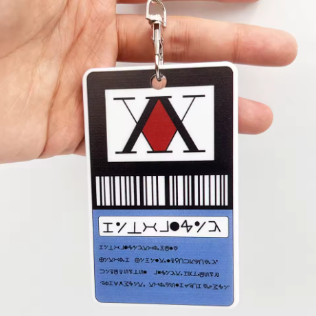 HUNTER ✖️ HUNTER Chaveiro Porta-Cartões Hunter x Hunter – Licença Hunter em PVC