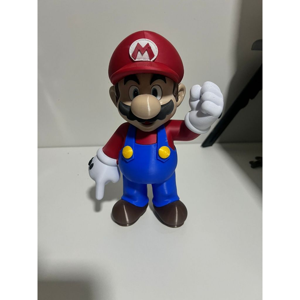 Miniatura Mario Super Mario | Figura Colecionável 3D Pintada | Decoração Geek – ToyBox Artes 3D em Oferta na Shopee