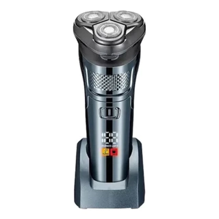 Barbeador com visor digital, totalmente automático, lavável, à prova d'água IPX7, 8000 RPM, cabeça flutuante
