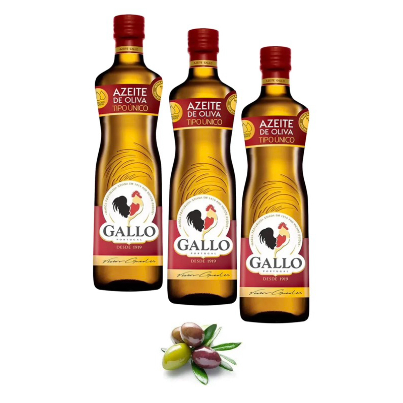 Kit 3x Azeite de Oliva Gallo Tipo Único 500 ml – Cozinha, Saladas e ...