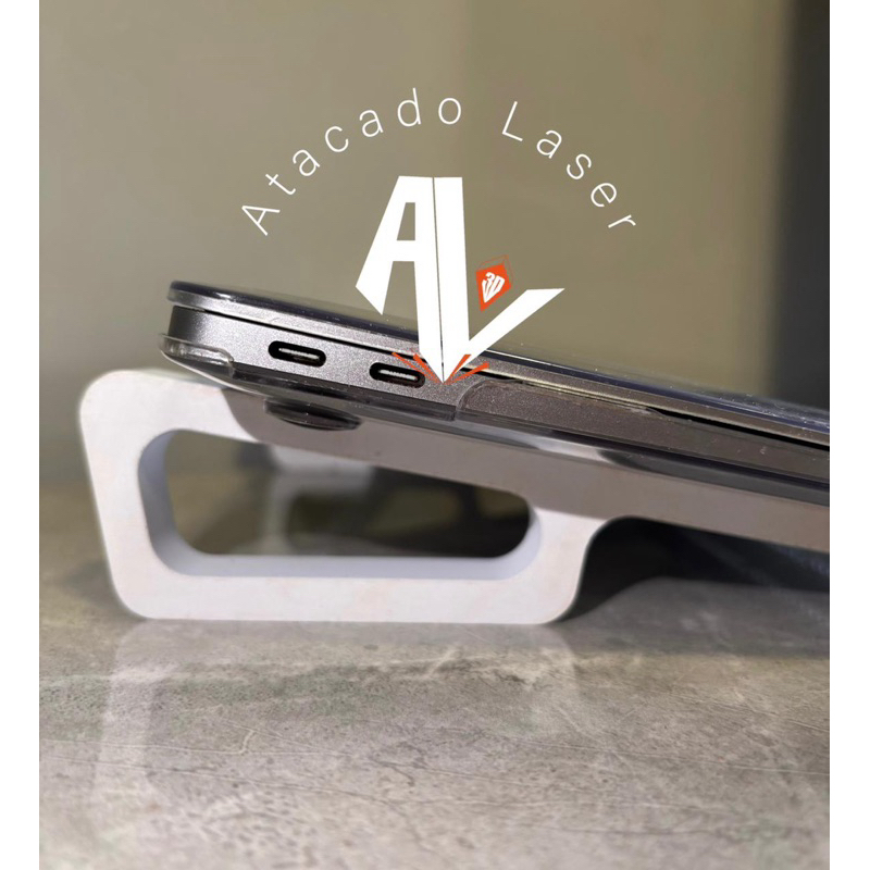 Suporte Base Para Notebook Laptop Macbook Home Office - Leve e compacto 3D
