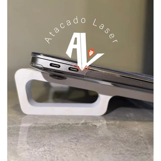 Suporte Base Para Notebook Laptop Macbook Home Office - Leve e compacto 3D