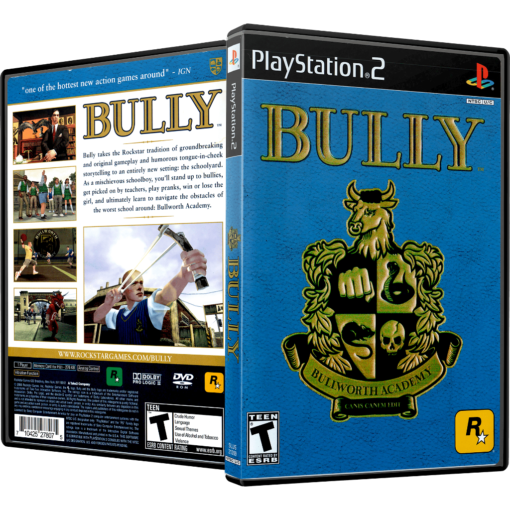 Bully PS2 (Legendado PT-BR) – Mídia Física Com Encarte + Box