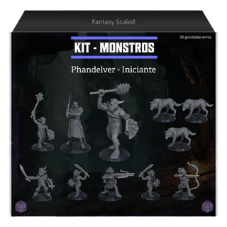 Kit 11 Miniaturas dungeons and dragons D&D - Phandelver iniciante