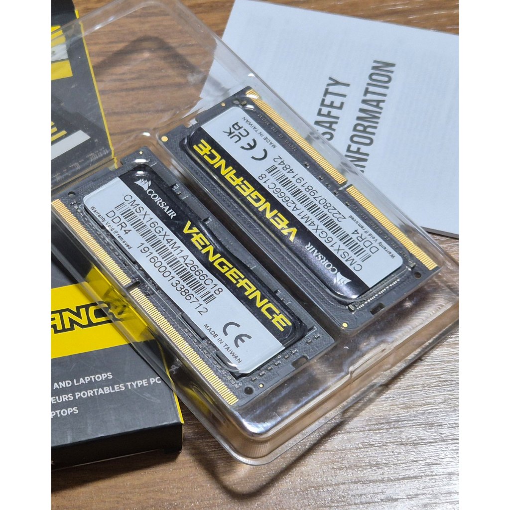 Memória Notebook Corsair Vengeance 32GB (2×16GB) DDR4 2666MHz