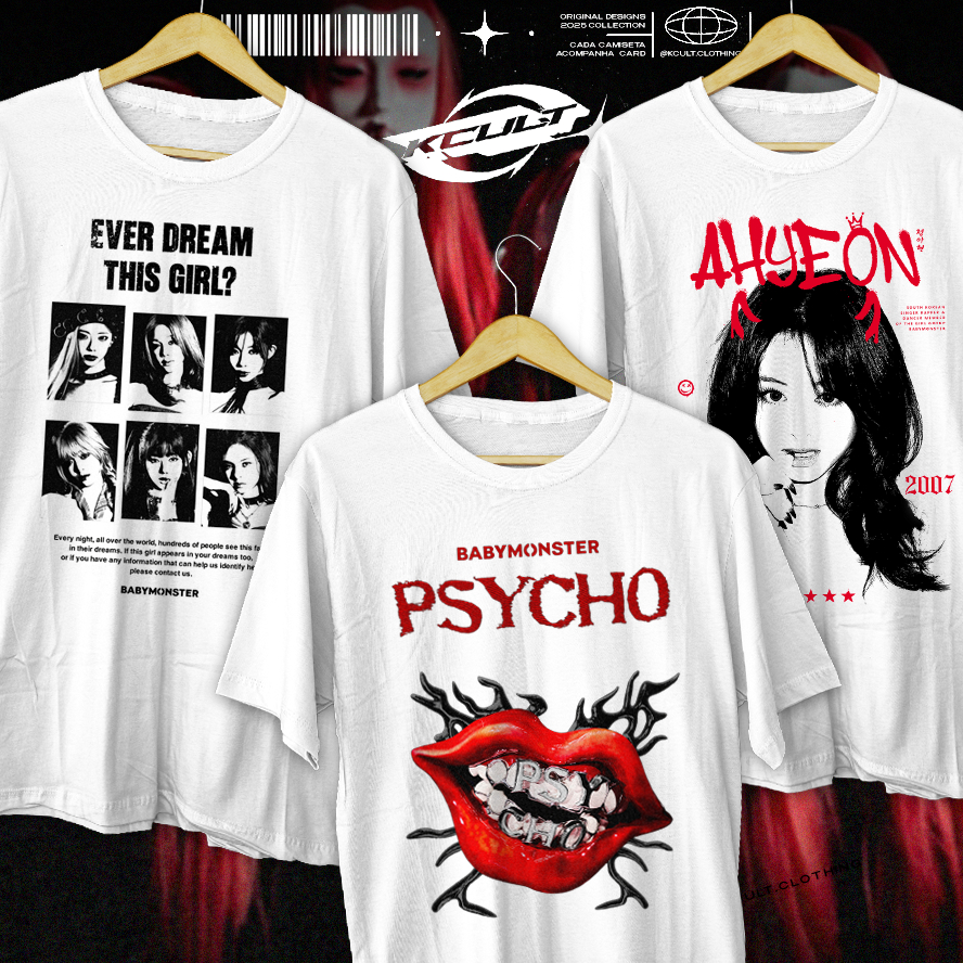 LANÇAMENTO] Camiseta Unissex 'We Go Up' BABYMONSTER Ahyeon