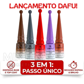 Esmalte em Gel 3 em 1 -Base/Esmalte/Top Coat - Dafu 5ml em Oferta na Shopee