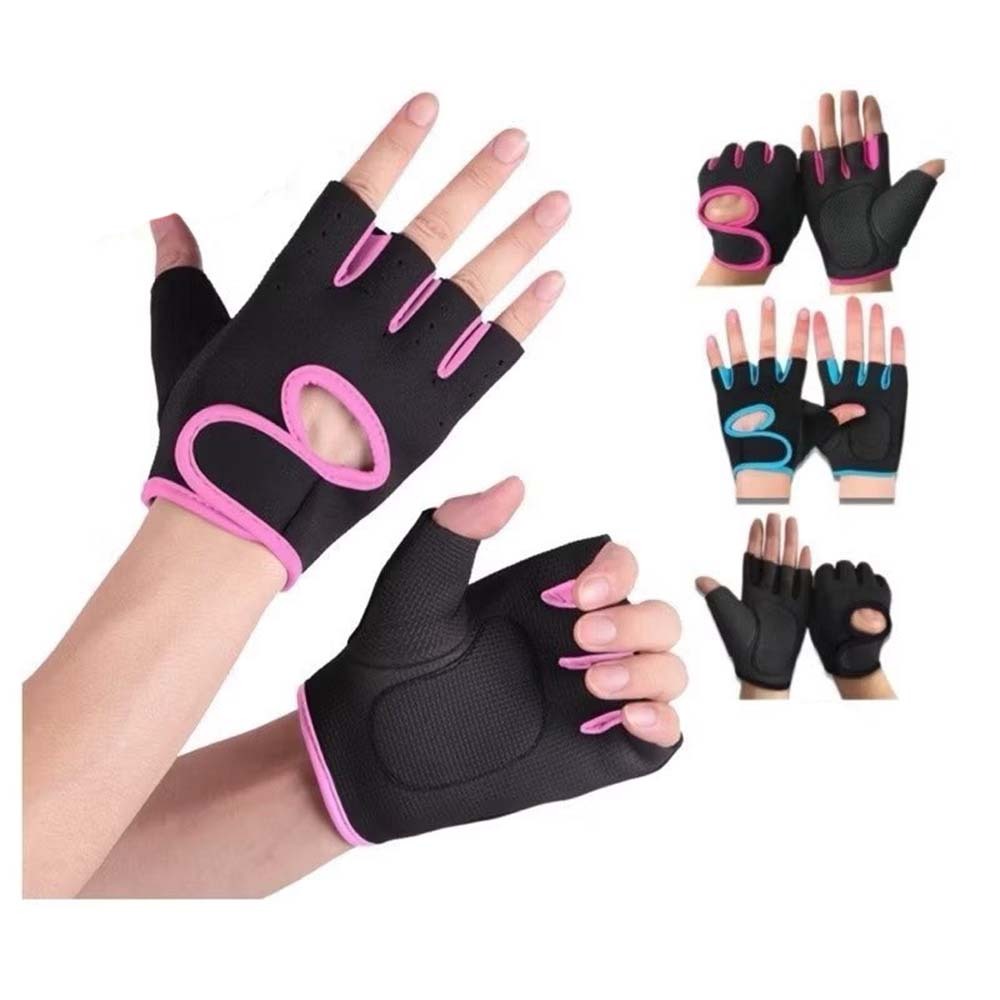 Luva Ciclismo meio dedo Feminina E Masculina ,luva de Musculação ...