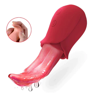 Vibrador de Língua 10 Velocidades Rosa Realista para Mamilos e Estimulação Clitoriana Brinquedo Sexual para Casais em Oferta na Shopee