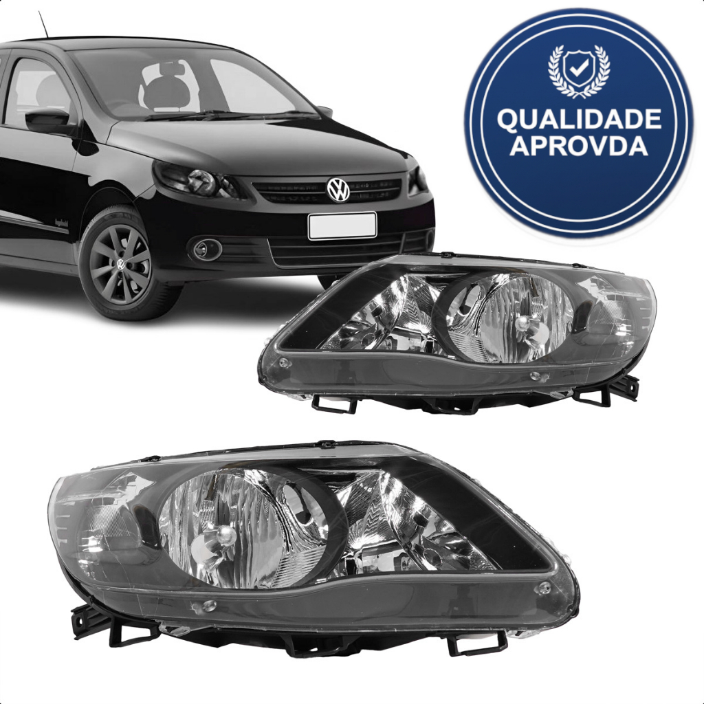 Farol Fume Escuro Foco Duplo Gol G5 2009 2010 2011 2012 Novo | Shopee ...
