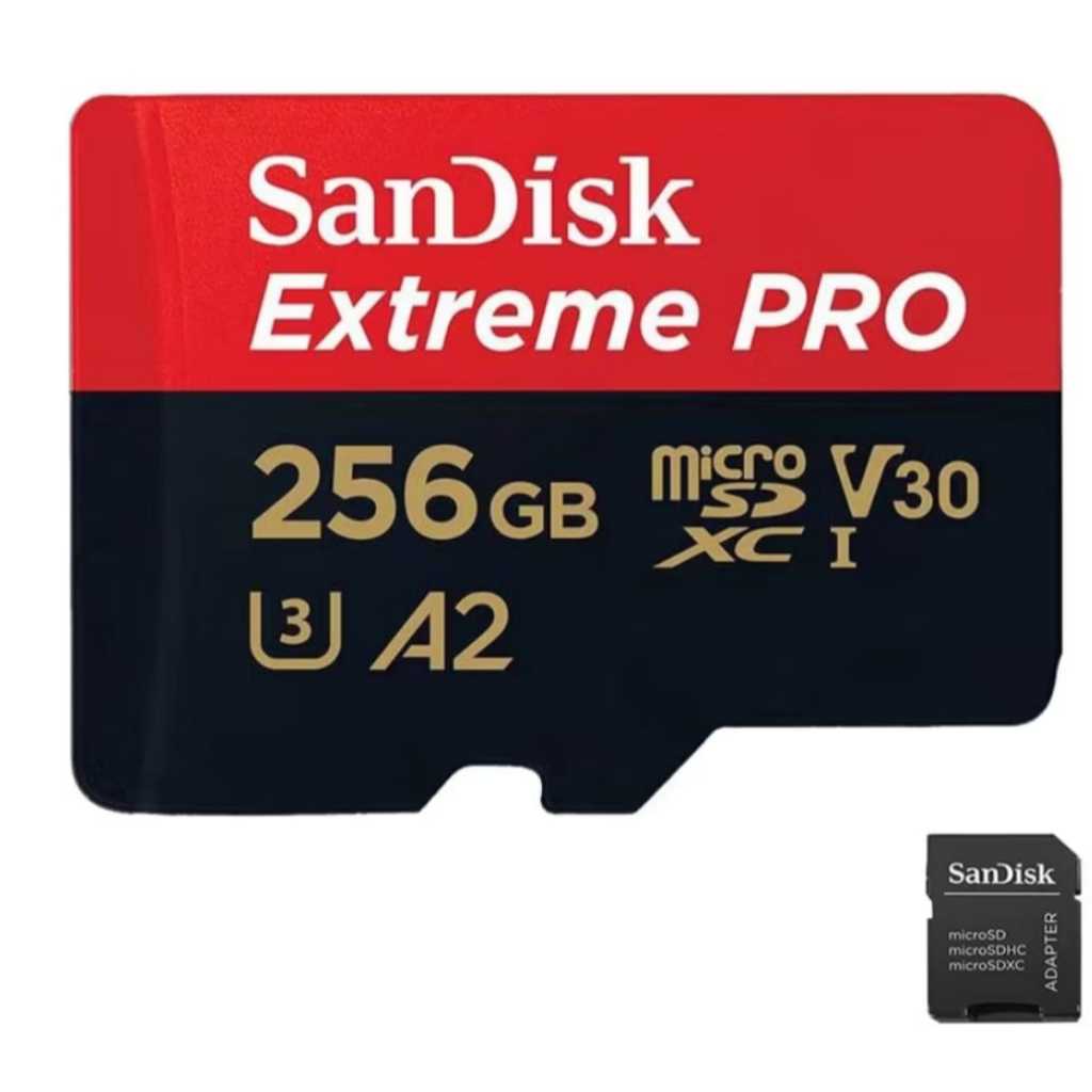 Cartao de memoria de 256 Gb sandiskk extreme Prooo