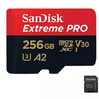 Cartao de memoria de 256 Gb sandiskk extreme Prooo