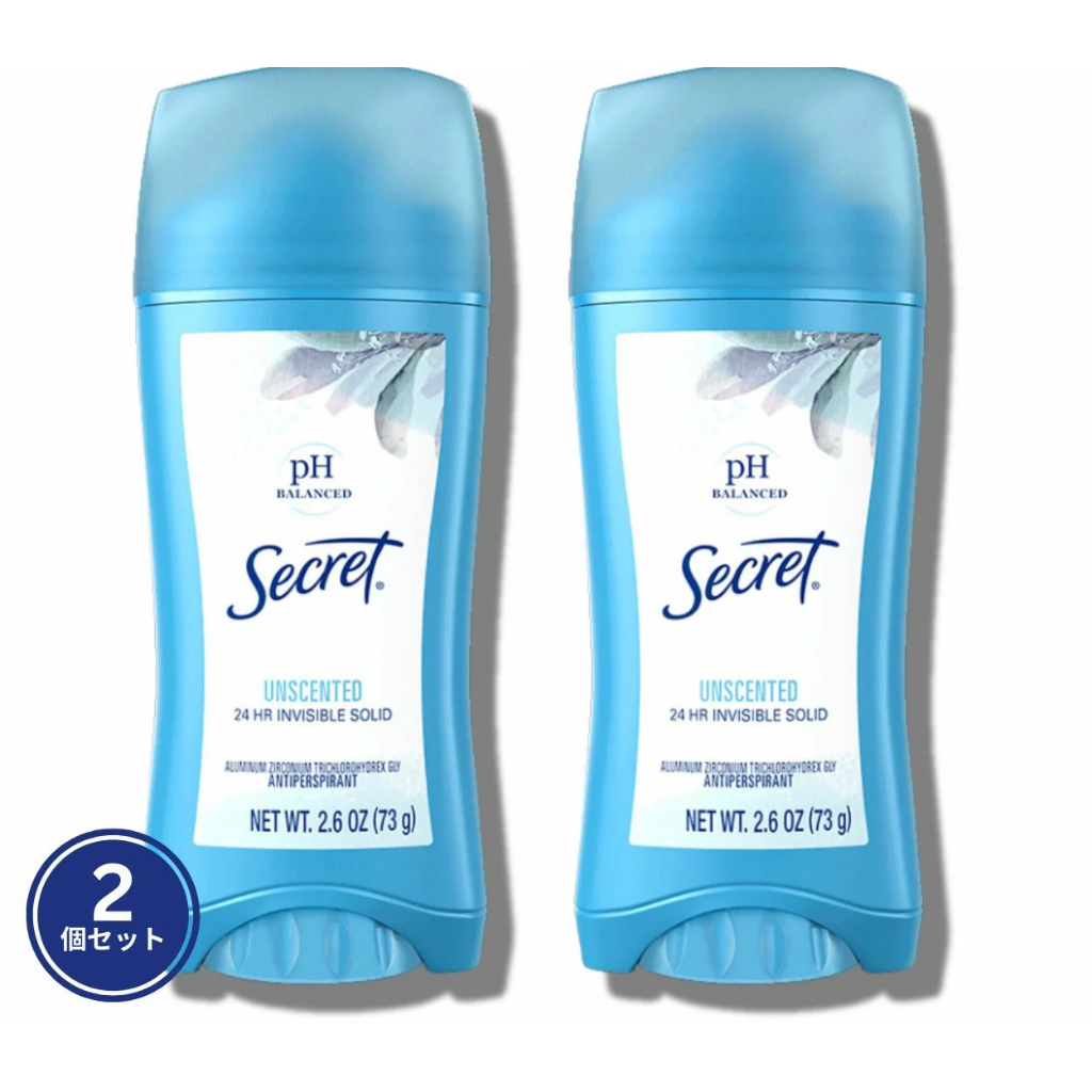 Desodorante Secret Unscented Invisible Solid 73g 2 Unidades | Shopee Brasil