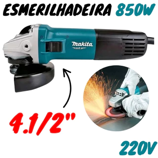 Esmerilhadeira Lixadeira 4.1/2'' (220v) 850w M9510b - Makita em Oferta na Shopee