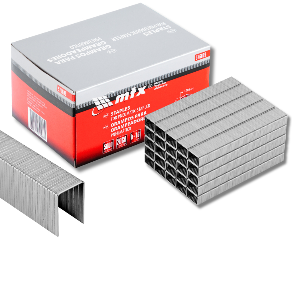 Caixa de Grampo para Grampeador Pneumático 16mm 5000 Unidades MTX ...