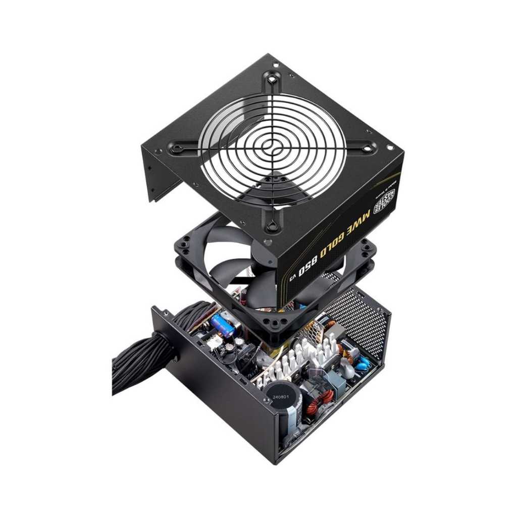 Fonte para PC gamer, Cooler Master MWE Gold 850 V3, 850W, 80 Plus