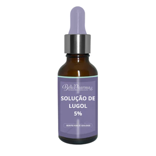 Solução de Iodo 5% + Iodeto de potássio 10% - Vidro Conta Gotas 30 Ml