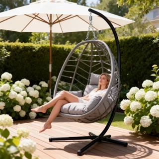 Cadeira Balanço Suspensa Serenelife Com Suporte Para Jardim em Oferta na Shopee