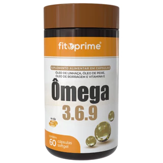 Ômega 3-6-9 Peixe Linhaça Borragem 1000mg 60cps Fitoprime