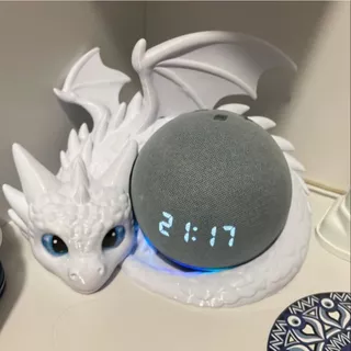 Suporte Dragão Alexa Echo Dot Compatível com Geração 4º e 5º