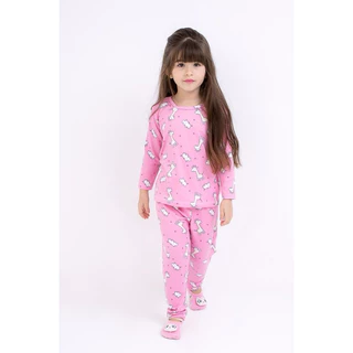 pijama manga longa infantil menina manga longa várias estampas perfeito para dormir confortável em Oferta na Shopee