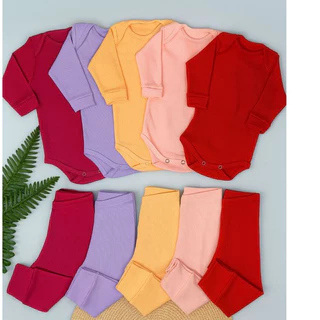 Kit 10 Peças Body e Calça de Ribana Longo Inverno / verão  RN ao 3 anos em Oferta na Shopee