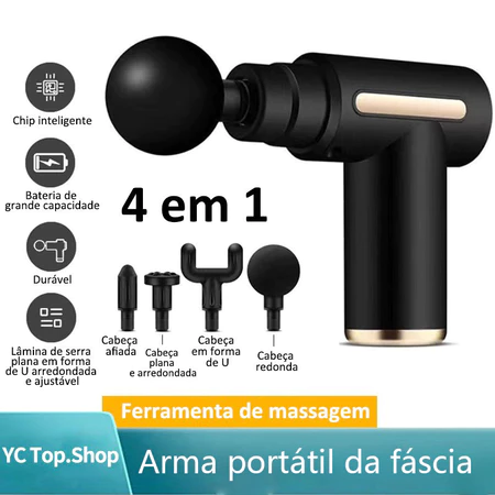 Massageador elétrico Pistola de massagem elétrica Massageador portátil para tecidos profundos