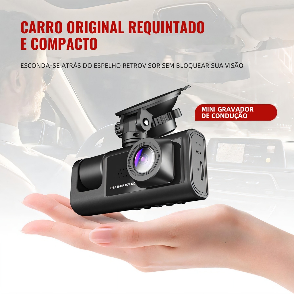 Câmera Veicular Automotiva,carro Black Box Vision Hd 1080p | Shopee Brasil