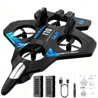 DLI Drone Avião RC Camuflagem com Controle Remoto Brinquedo Com Luz LED Recarga USB para Crianças em Oferta na Shopee